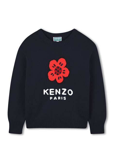 Maglione con stampa cucita KENZO KIDS | K61334845
